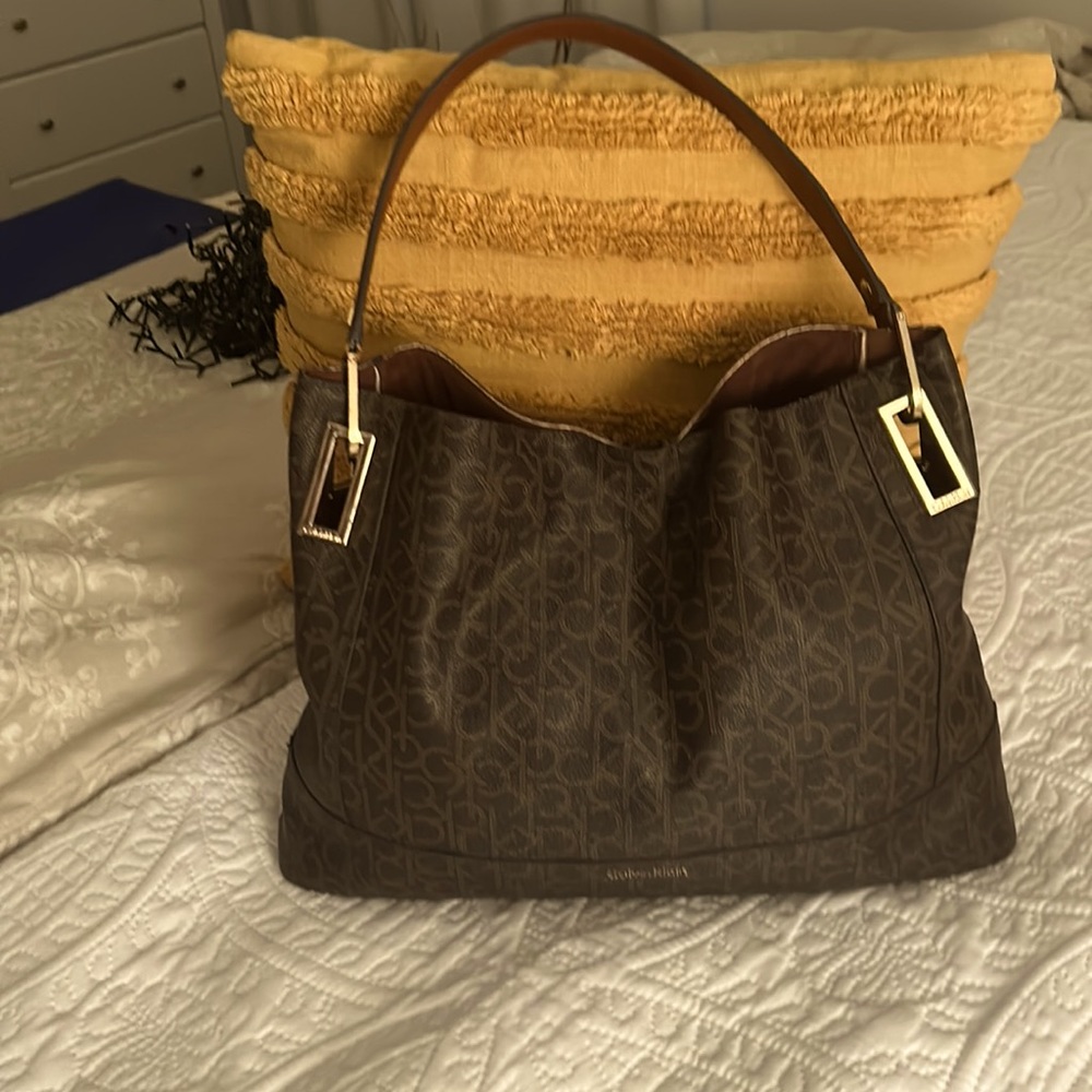 Brown Calvin  Klein purse, preowned